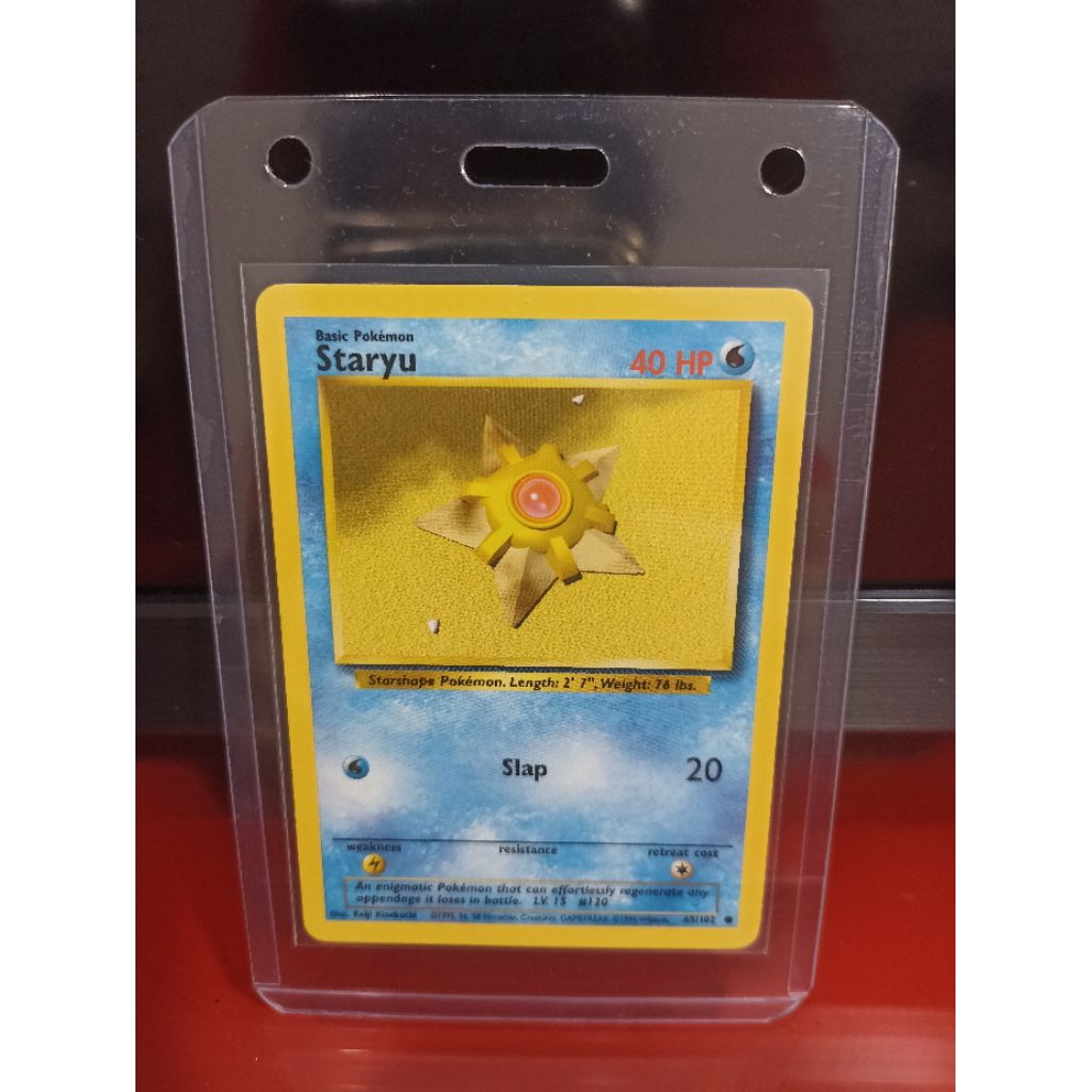 Kartu Pokemon Vintage Staryu Base set tahun 1999