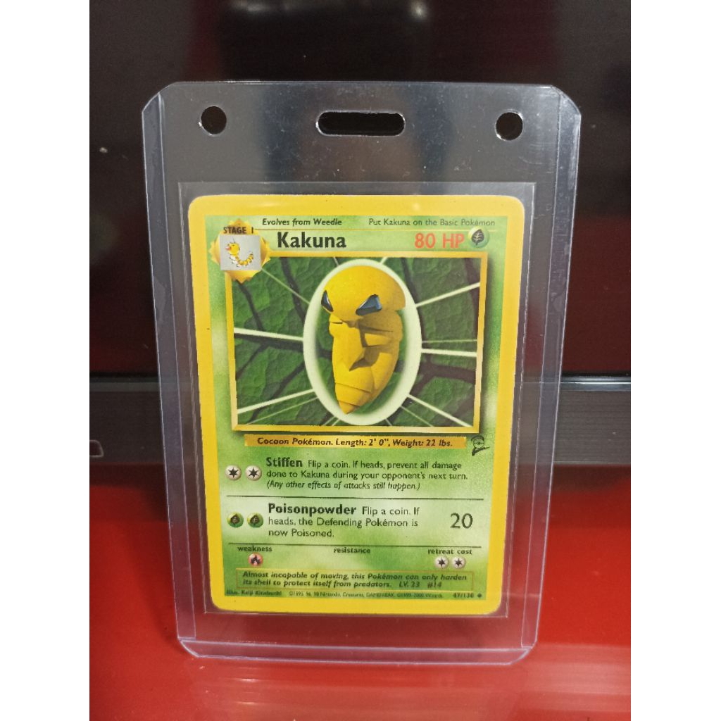 Kartu Pokemon Vintage Kakuna Base set tahun 1999