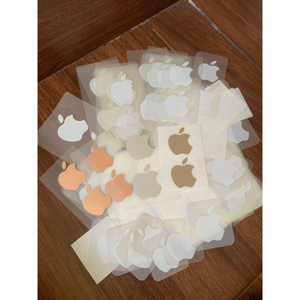 stiker apple original iphone ipad macbook ibox