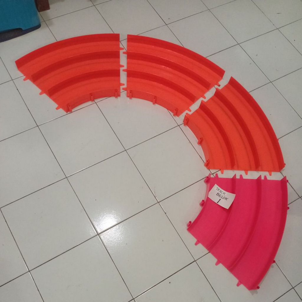 #1 TRACK BELOK Mainan Mobil Tamiya 3 Jalur ( isi 4 keping ) 4 WD 4WD anak anak