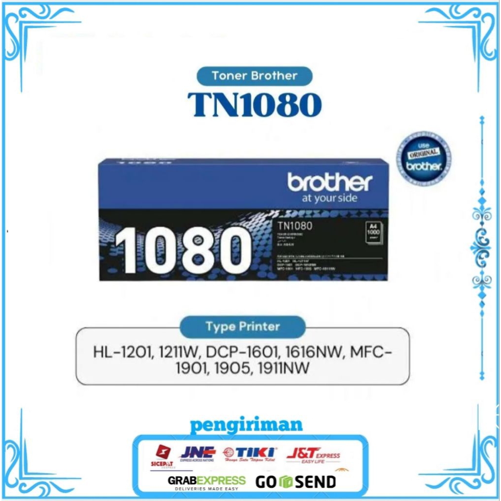 BROTHER TONER TN1080 TN1080 BLACK TONER ORIGINAL