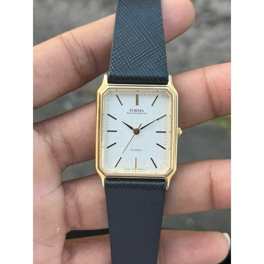 jam tangan citizen tank forma textured dial