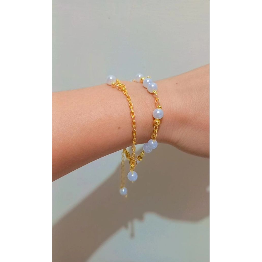 gelang tangan wanita gelang kekinian gelang wanita gelang tangan gold gelang 2layer