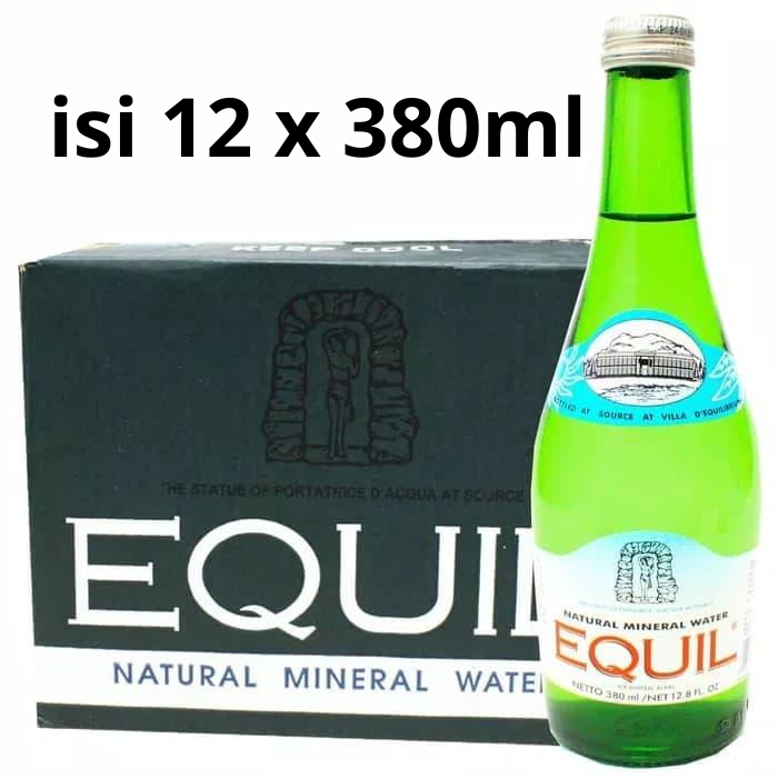 Equil Natural Mineral Water 380ml 1 Karton Isi 12 Botol Air Mineral Premium