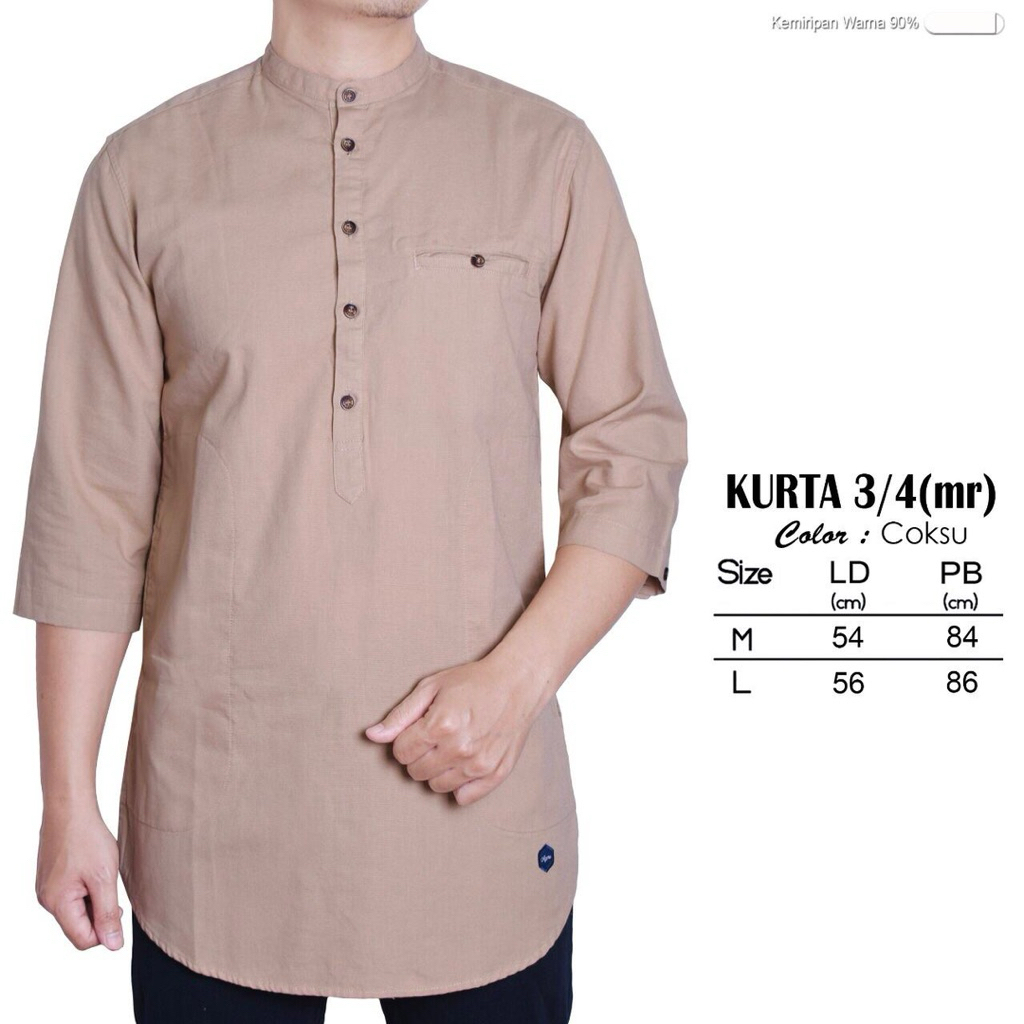 kurta 3/4 agera vintage / kurta koko lengan 3/4 / kuta koko original kekinian