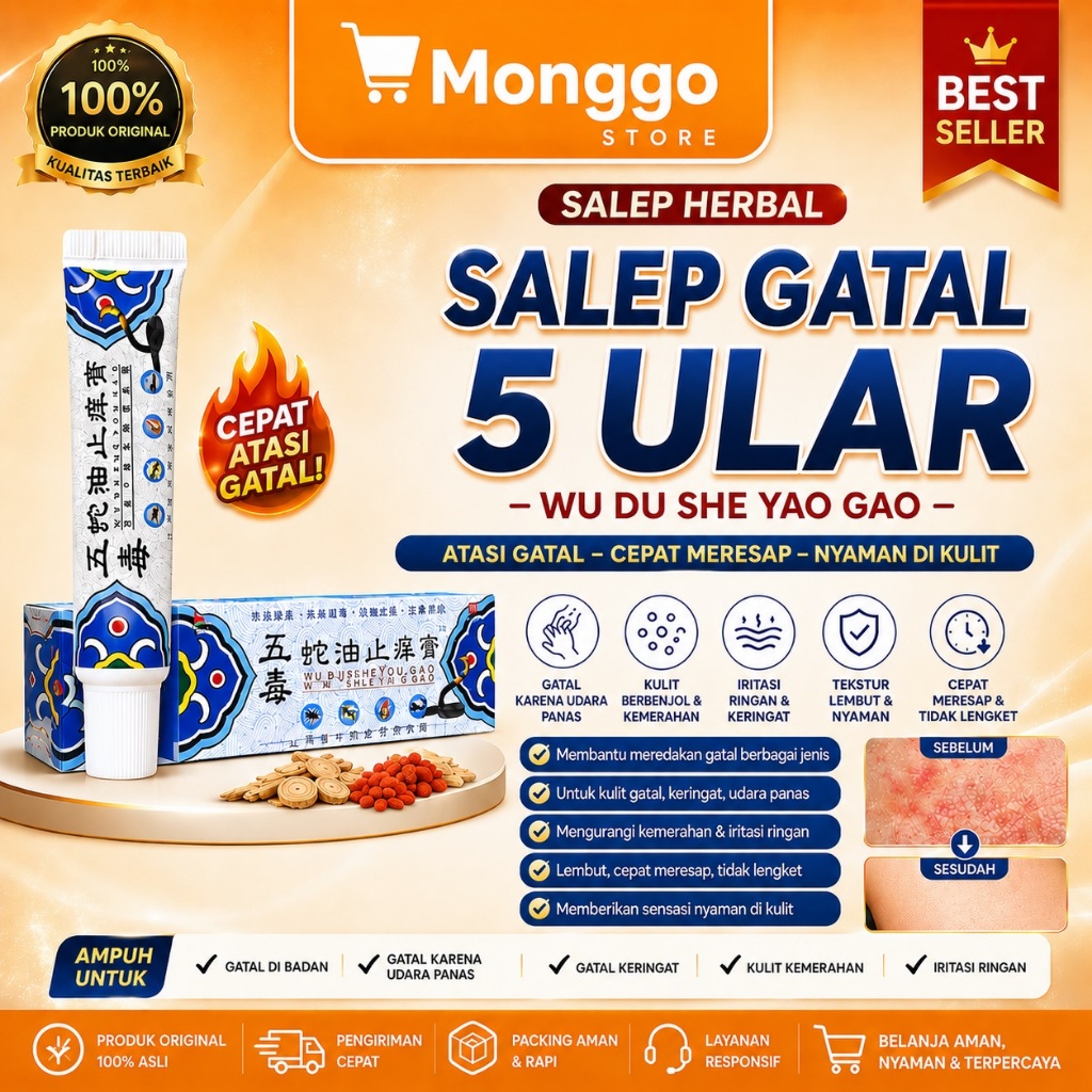 SALEP GATAL 5 ULAR – WU DU SHE YAO GAO