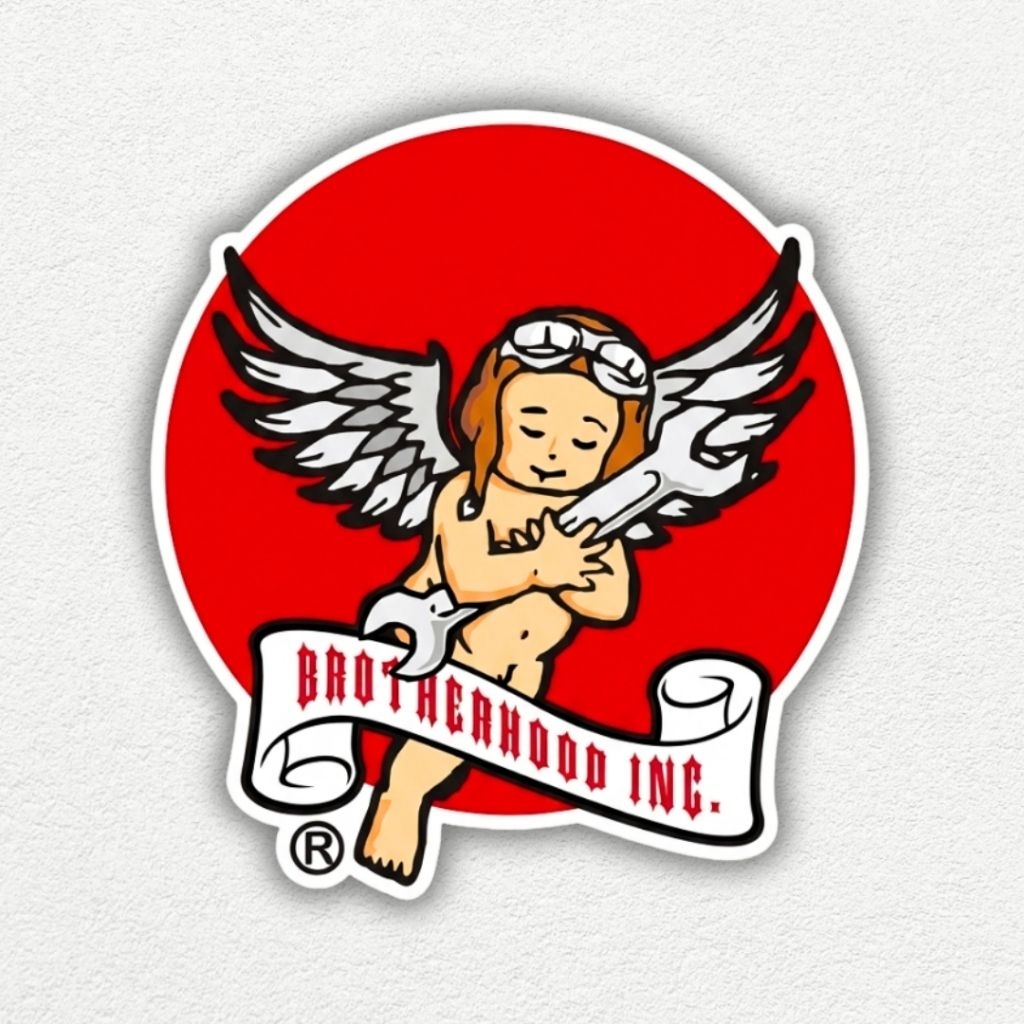 STICKER BIKERS BROTHERHOOD ANGELS