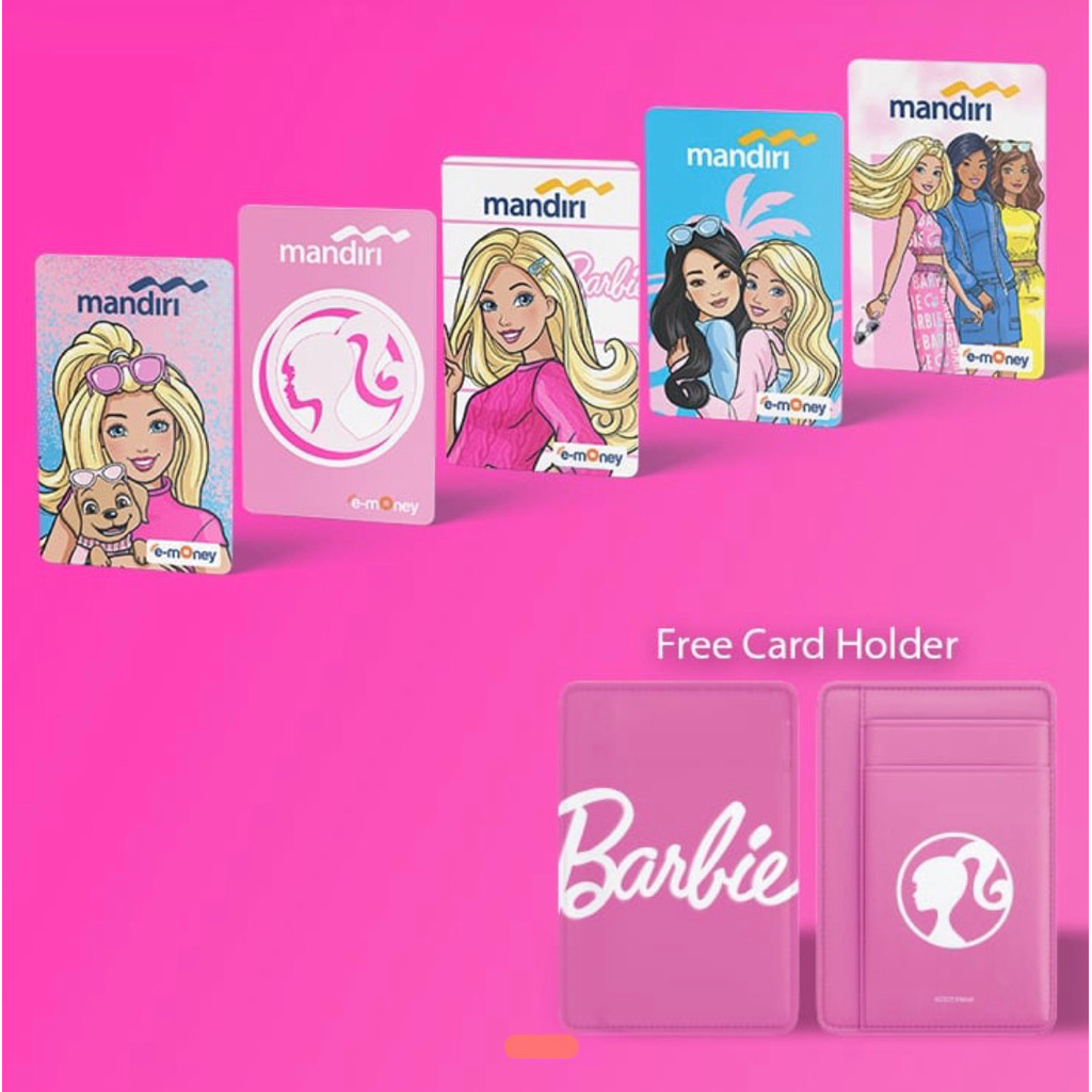 LIMITED E-money special Barbie edition with card holder