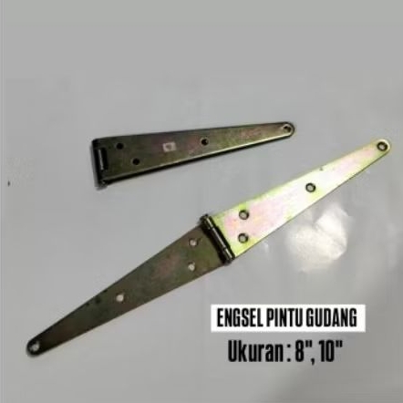 Engsel Pintu Gudang L Ukuran 8", 10" /Engsel Gudang