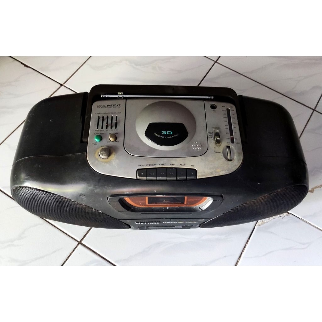 Pemutar kaset Radio Tape Polytron kompo