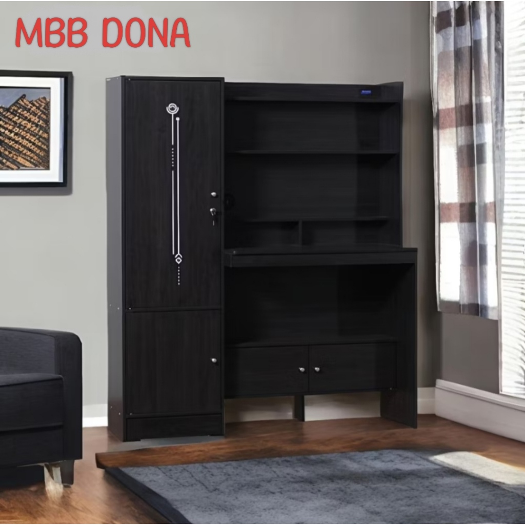 Meja Belajar Anak Hitam Minimalis MBB Dona