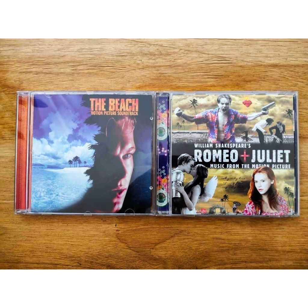 Paket 2 CD soundtrack: THE BEACH + ROMEO-JULIET