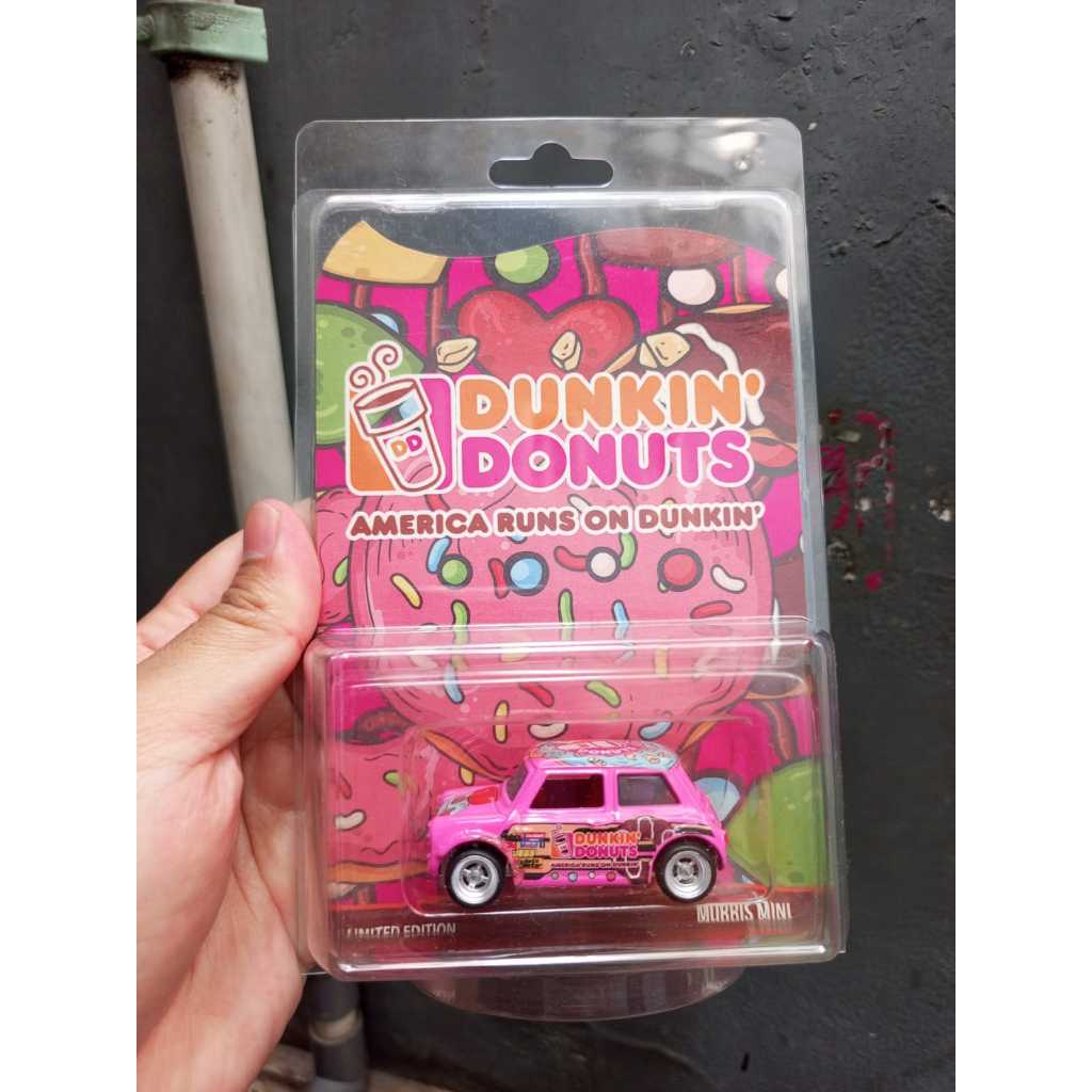 [Custom Diecast] Hot Wheels Morris Mini custom tema Dunkin Donut