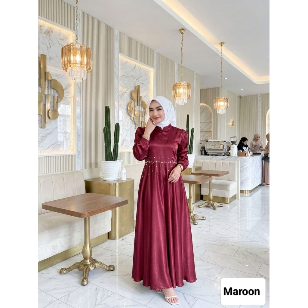 ARIN DRESS GAMIS // SATIN VELVET SUPER PREMIUM