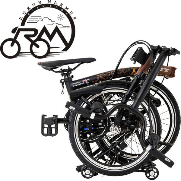 Element Folding Bike PIKES Gen 2 Central Java Wonderful Indonesia Batik Candi Borobudur Special Edit