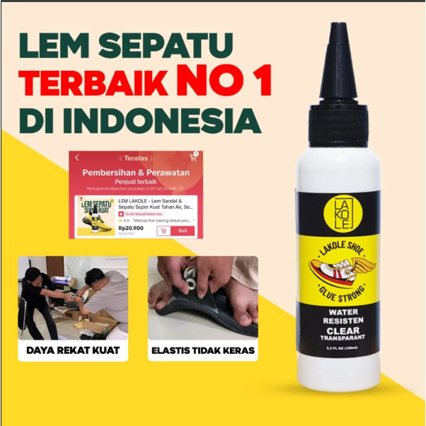 Lem sepatu super kuat untuk sepatu - LAKOLE SHOE GLUE