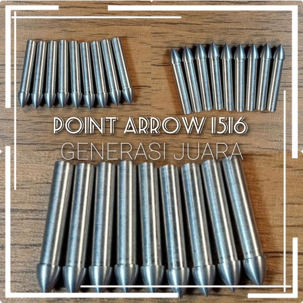 Arrow Point 1516 - 1516 Arrow Tip Stainless steel 57 Grain Aluminium Alloy Point Arrow - Point Arrow