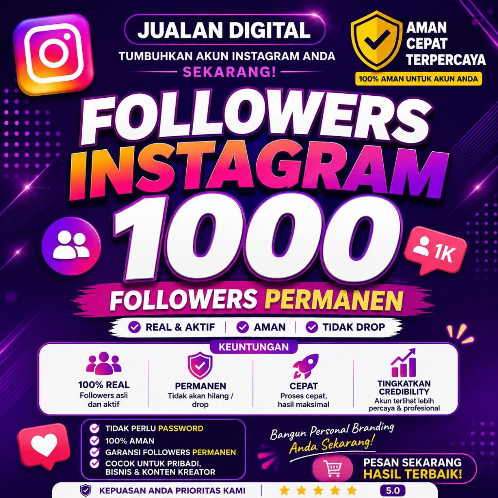 Tambah Followers IG Real | Murah | No Password | Aman