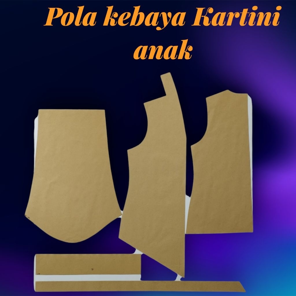 pola kebaya Kartini anak