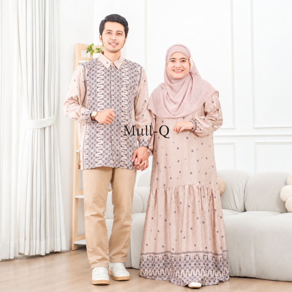 Baju Couple Pasangan Batik Etnik Dior Silk – Serasi & Elegan | Kondangan | Keluarga | Prewedding