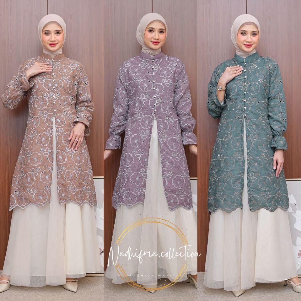 OUTER BROKAT TUNIK BORDIR TUNIK KATBOL KONDANGAN TUNIK LEBARAN