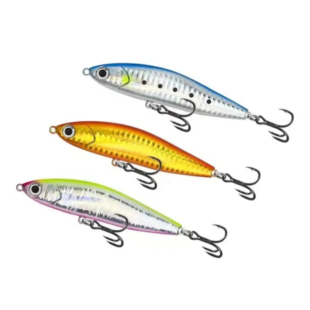 UMPAN PANCING LURE CASTING MINOW PENCIL SINKING HAMPALA MONSTER 7.8CM/14GR - 10CM/23GR 3X STRING TRE