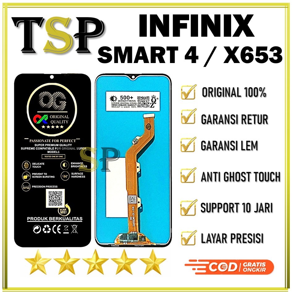 LCD INFINIX SMART 4 / X653 LCD ORIGINAL 100%