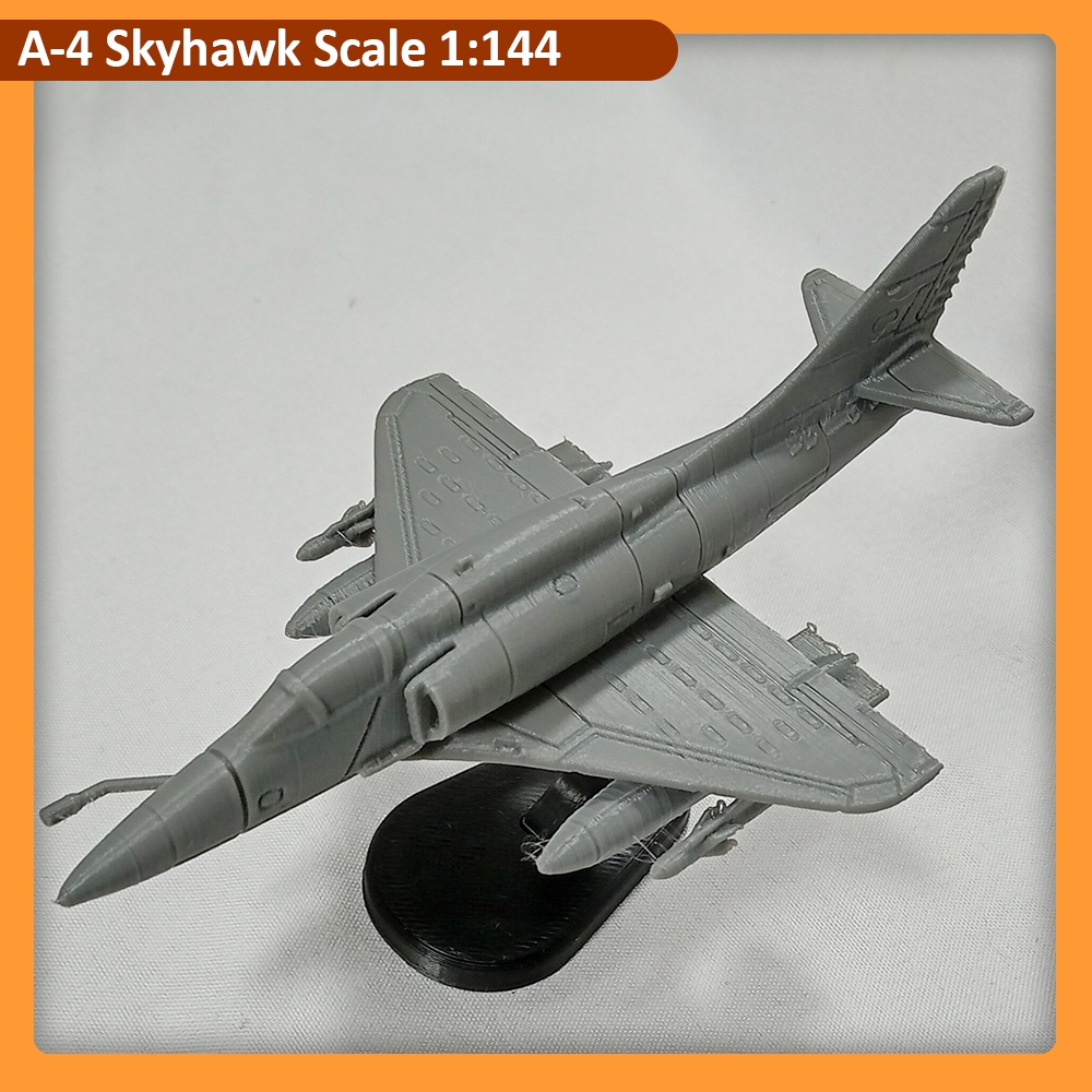 Miniatur Pesawat A-4 Sky Hawk skala 144, A4 Skyhawk 3D Print