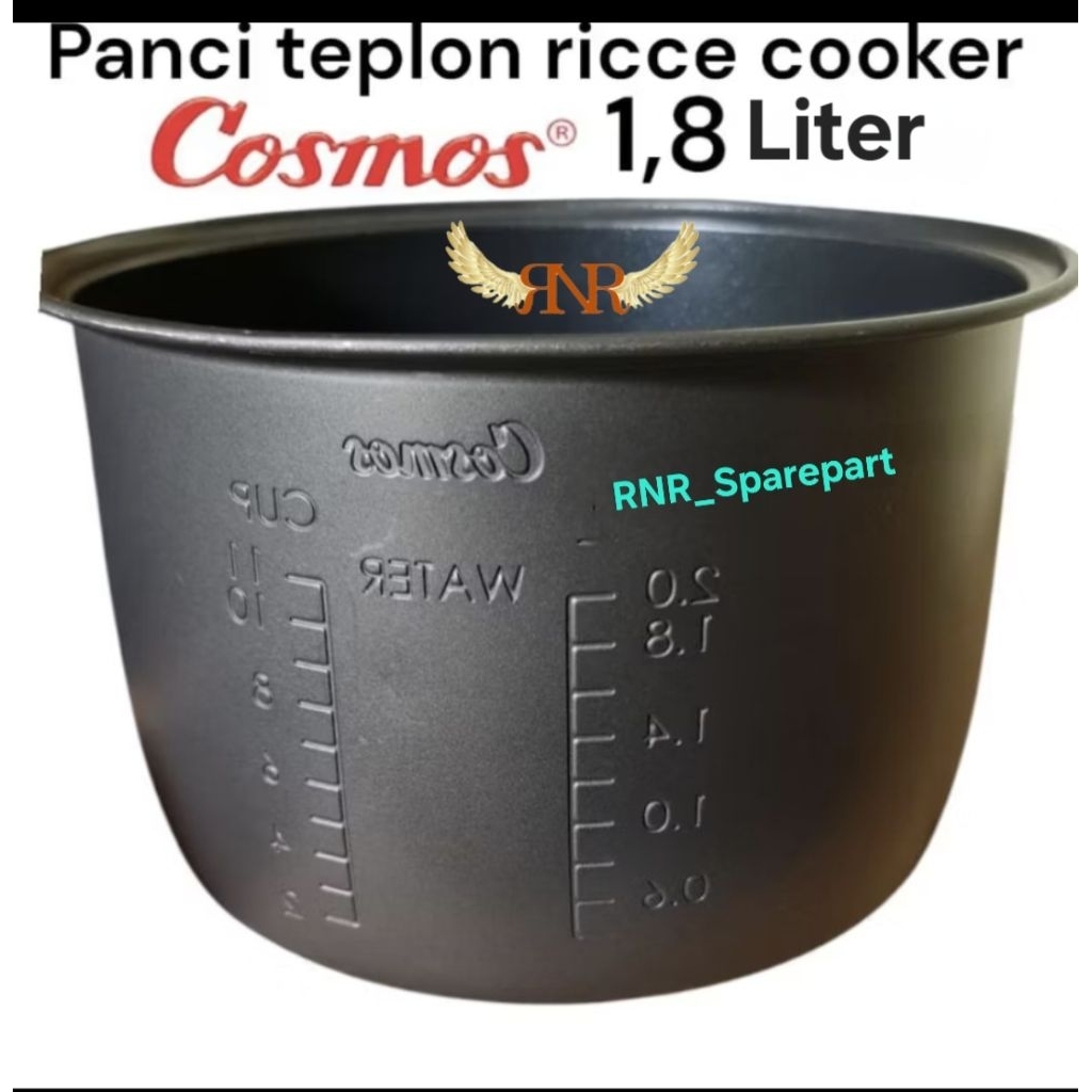 Teplon Mejikom Rice Cooker Cosmos 1.8 - 2 Liter Tinggi Hitam tTipe CRJ-3237-3232-8229-8288-326-321-3