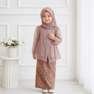 Delova Kids - KEBAYA SASMITA Anak Brukat Payet Jawa  Vintage Formal Kartini Wisuda Kondangan