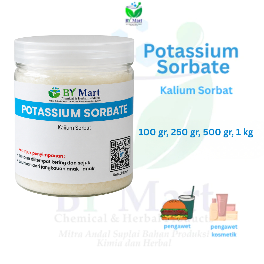 BY KIMIA & HERBAL - Potassium Sorbate / Kalium Sorbat / Potasium Sorbat