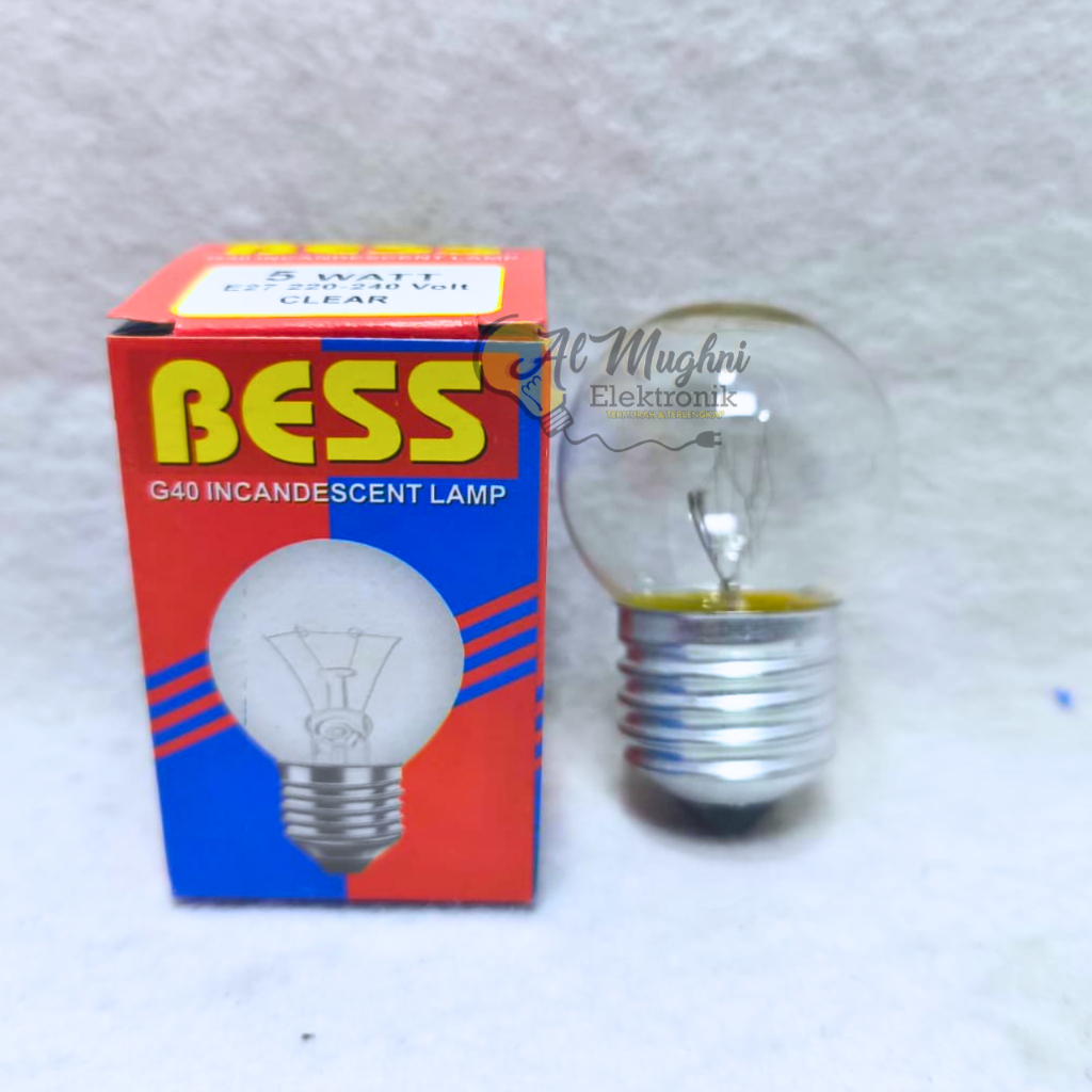 Lampu Pijar Bohlam BESS G40 5 Watt Lampu Dop Kecil E27