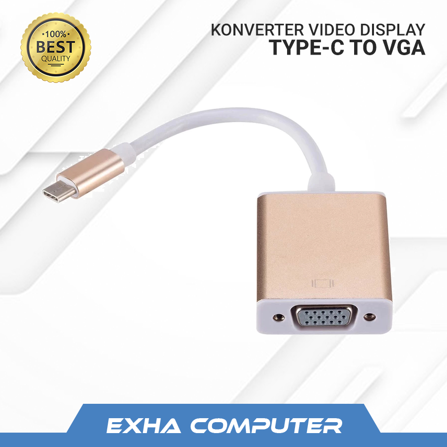 Kabel USB 3.1 Type C To VGA Female / Type-C To VGA Converter Adapter