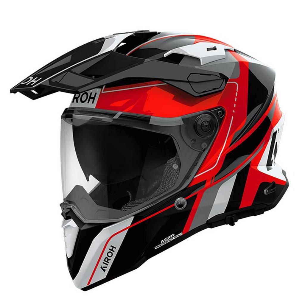 AIROH COMMANDER 2 SKIP RED GLOSS HELM AIROH COMMANDER 2 ORIGINAL