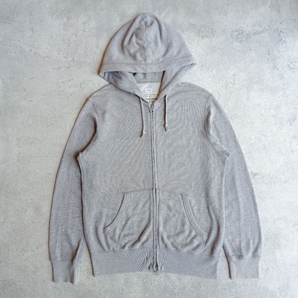 Hoodie Uniqlo Ziper Abu Misty M