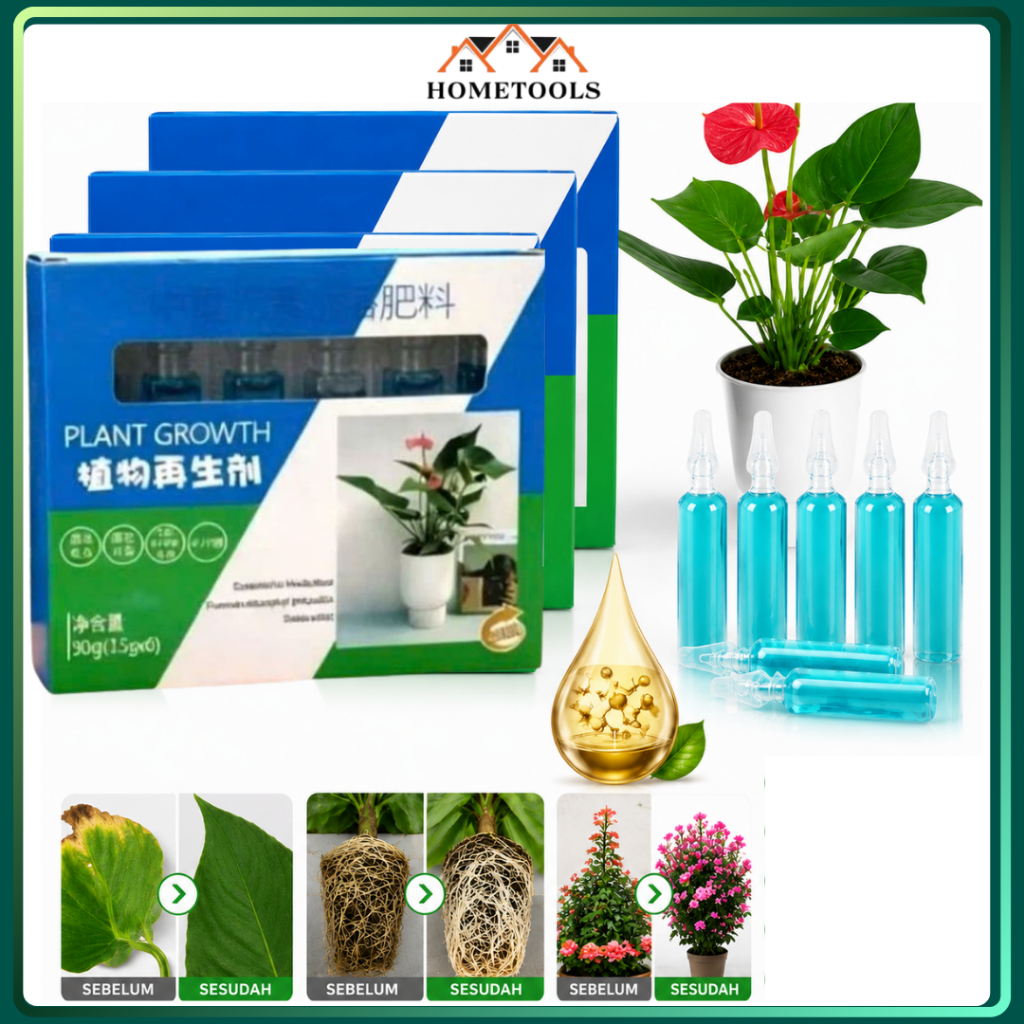 Vitamin Tanaman Plant Growth 90g - Nutrisi Booster Perangsang Akar Daun untuk Tanaman Hias Hidroponi