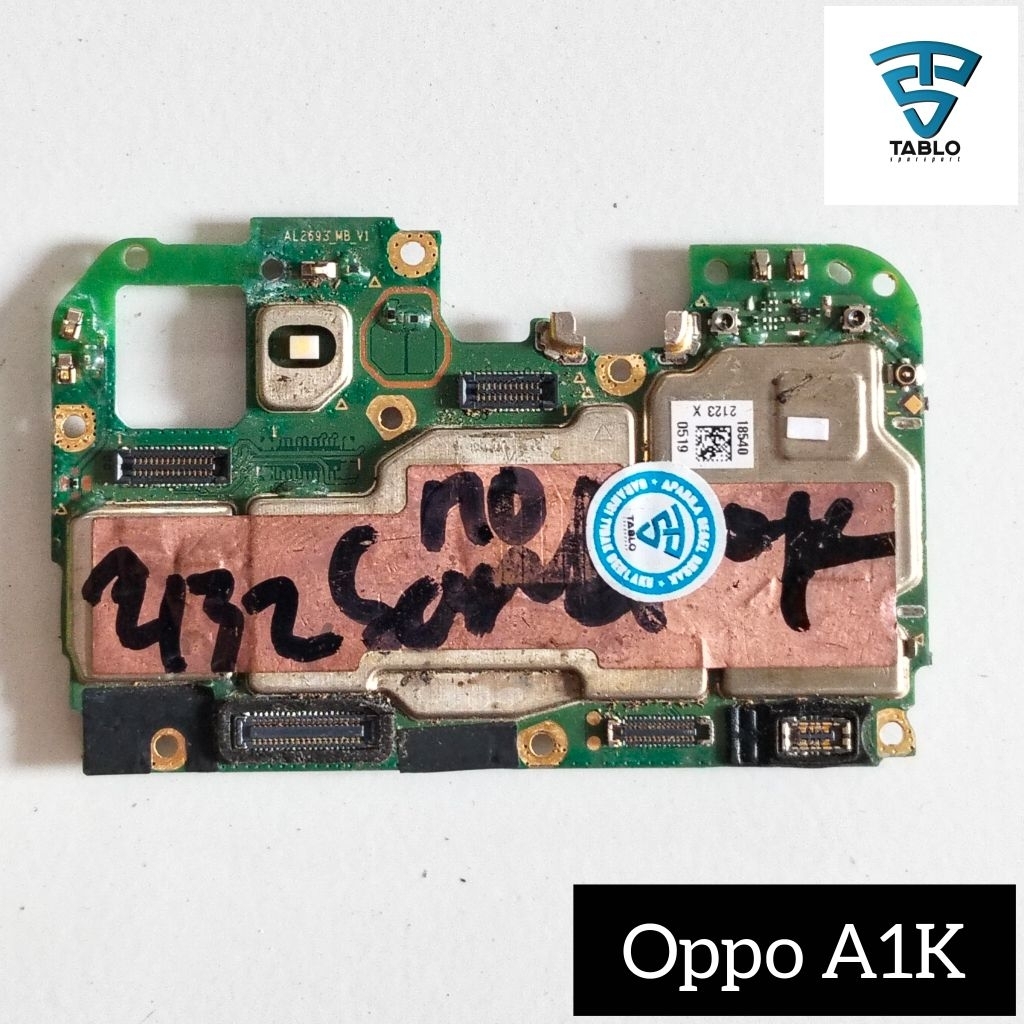 mesin Oppo a1k hidup normal bekas terkena air