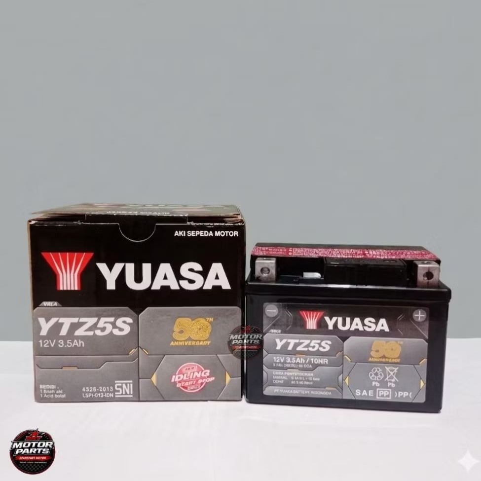 (READY STOK) AKI YUASA YTZ5S 12V 3.5Ah / AKI MOTOR KHARISMA SUPRA REVO// AKI ORIGINAL YUASA