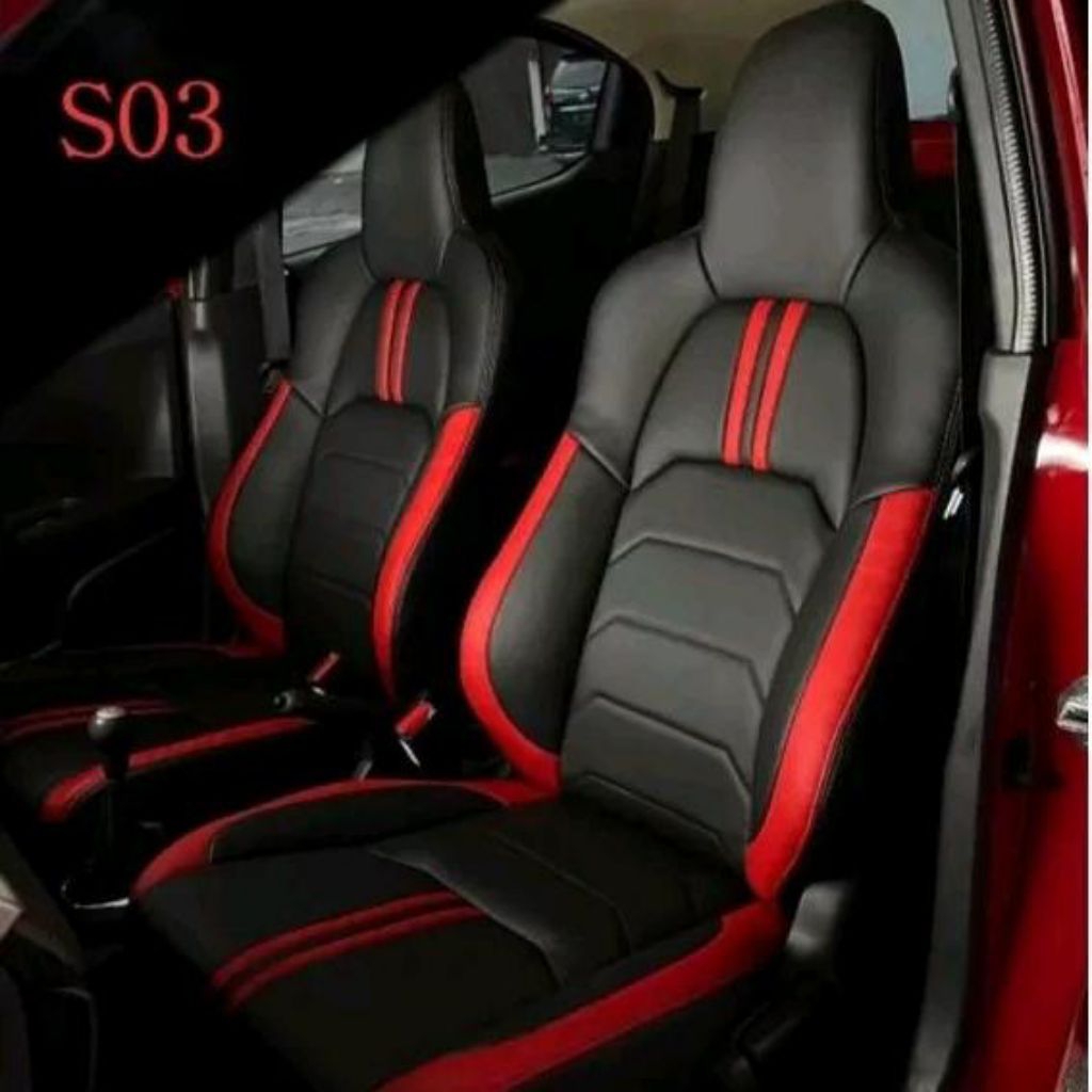 sarung jok Brio Satya Brio full set bahan Cherokee