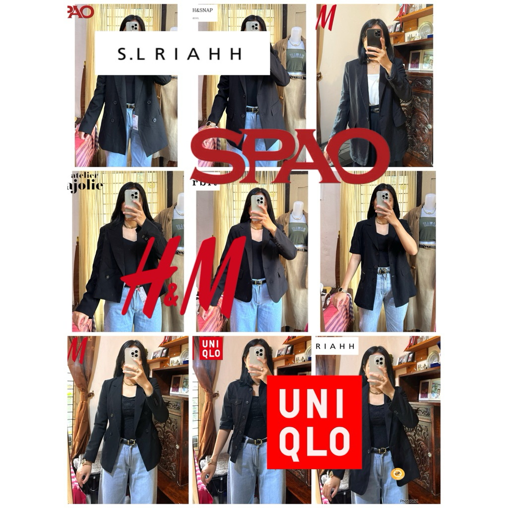 BLAZER HITAM PREMIUM / BLAZER PREMIUM / BLAZER NAVY BRANDED / BLAZER HITAM ZARA / BLAZER HITAM SIDAN