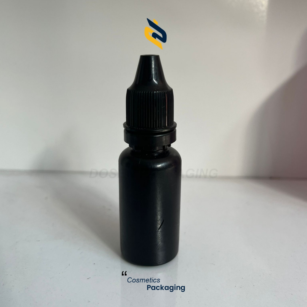 Botol Tetes Mata 15ml JYT Full Hitam 15ml Botol Tetes 15ml Hitam Full Black Hitam Segel