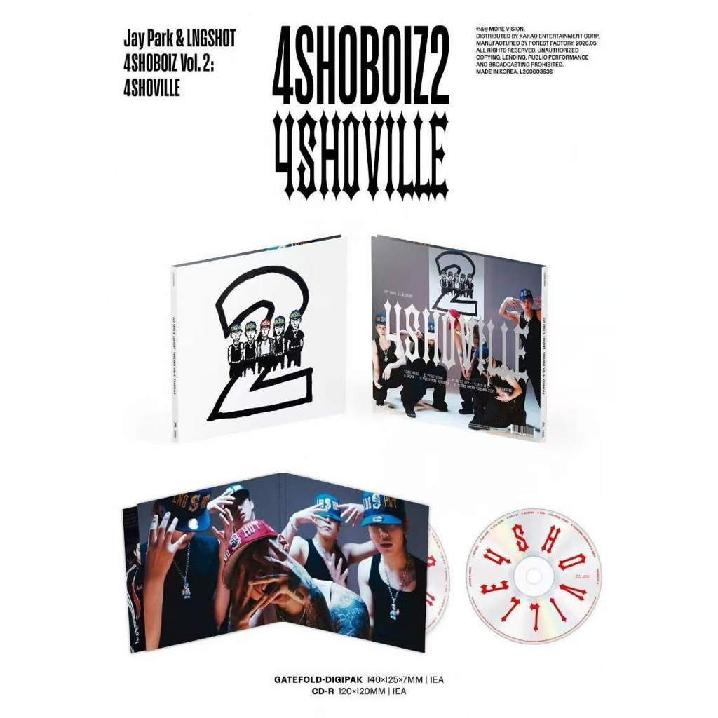 [LIMITED STOCK] DEPE ALBUM Jay Park & LNGSHOT - Mixtape Album [4SHOBOIZ Vol. 2: 4SHOVILLE]