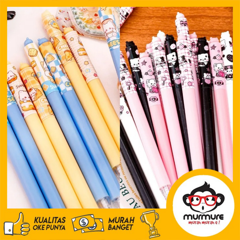 MURMURE I PULPEN ISI 4 PCS AESTHETIC PULPEN ALA KOREA PULPEN LUCU ALAT TULIS SEKOLAH LUCU