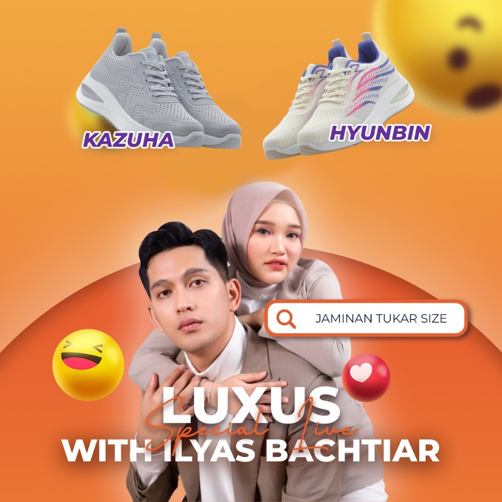 [LUXUS X ILYAS BACHTIAR] Sepatu Olahraga Wanita "Luxus Hyunbin LX2024" & "Luxus Kazuha LX2027" Kanva