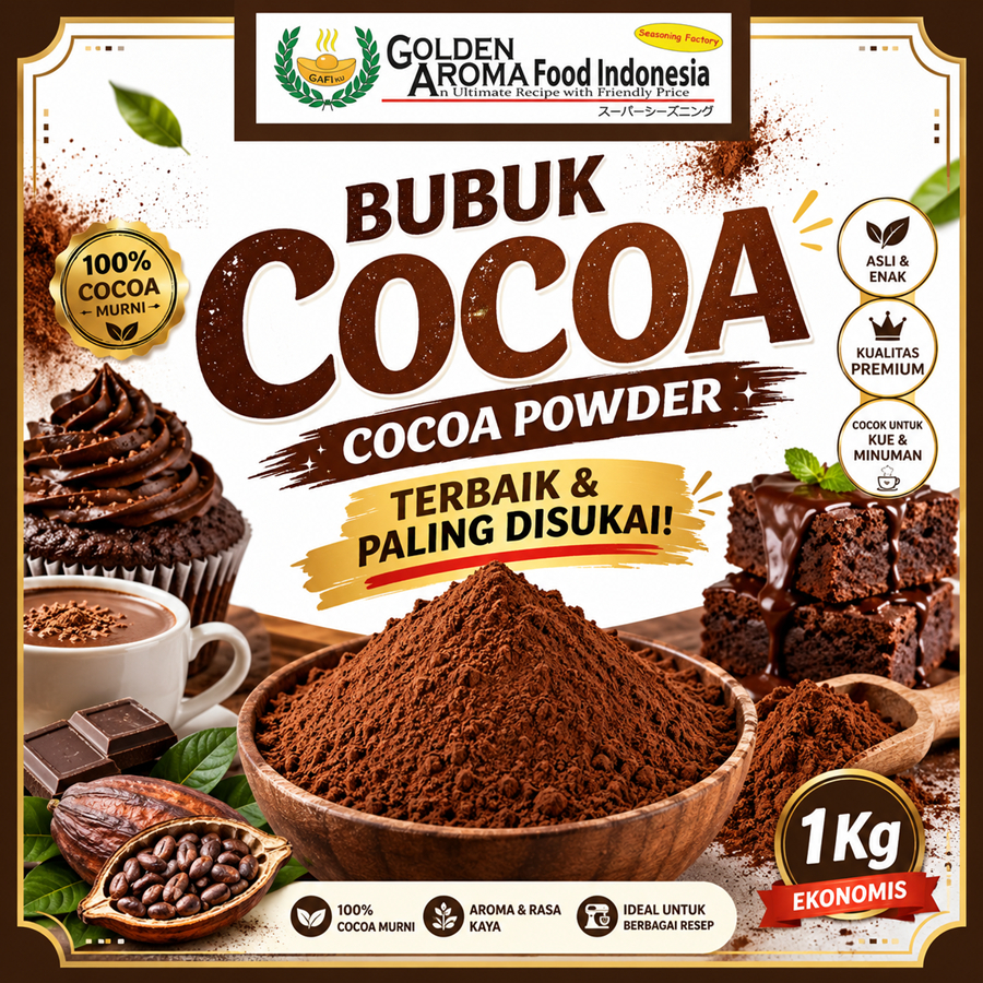 Bubuk Cocoa 1 Kg Cocoa Powder 1Kg Murah Asli Enak Organik Terbaik Cocoa Bubuk 1kg