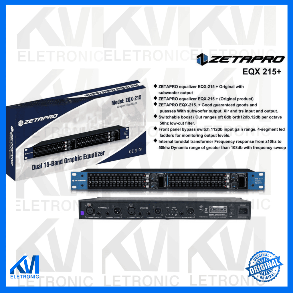 Equalizer Zetapro EQX 215+ SUBWOOFER / Eqx 215+ / Eqx 215+ ORIGINAL