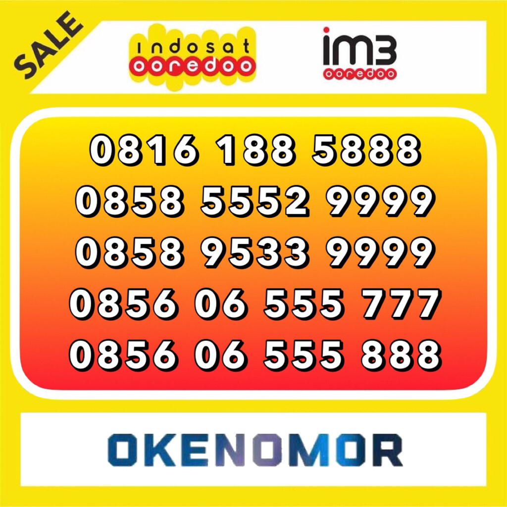 Indosat im3 Nomor cantik 11 digit 12 digit