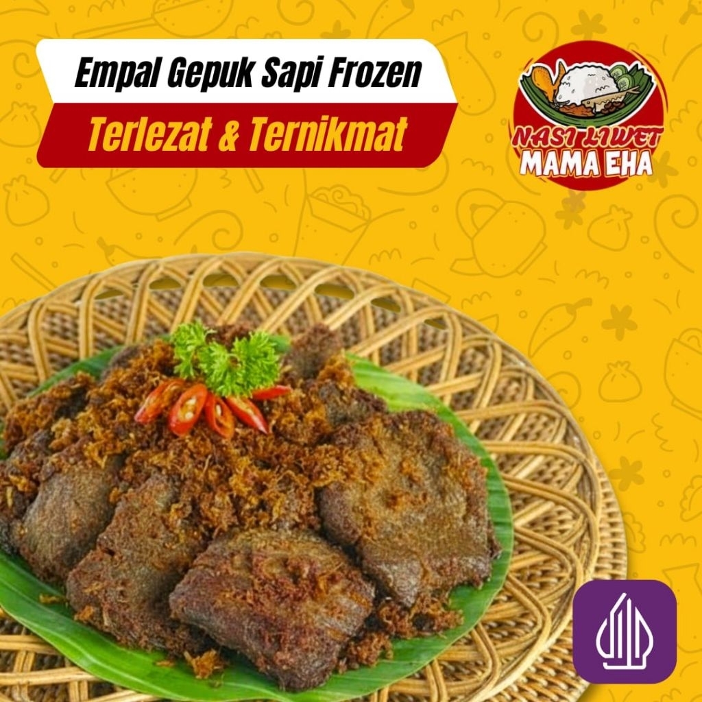 Empal Gepuk Sapi Asli Frozen Extra Free Sambal Hijau Mama Eha, Terlezat dan Ternikmat