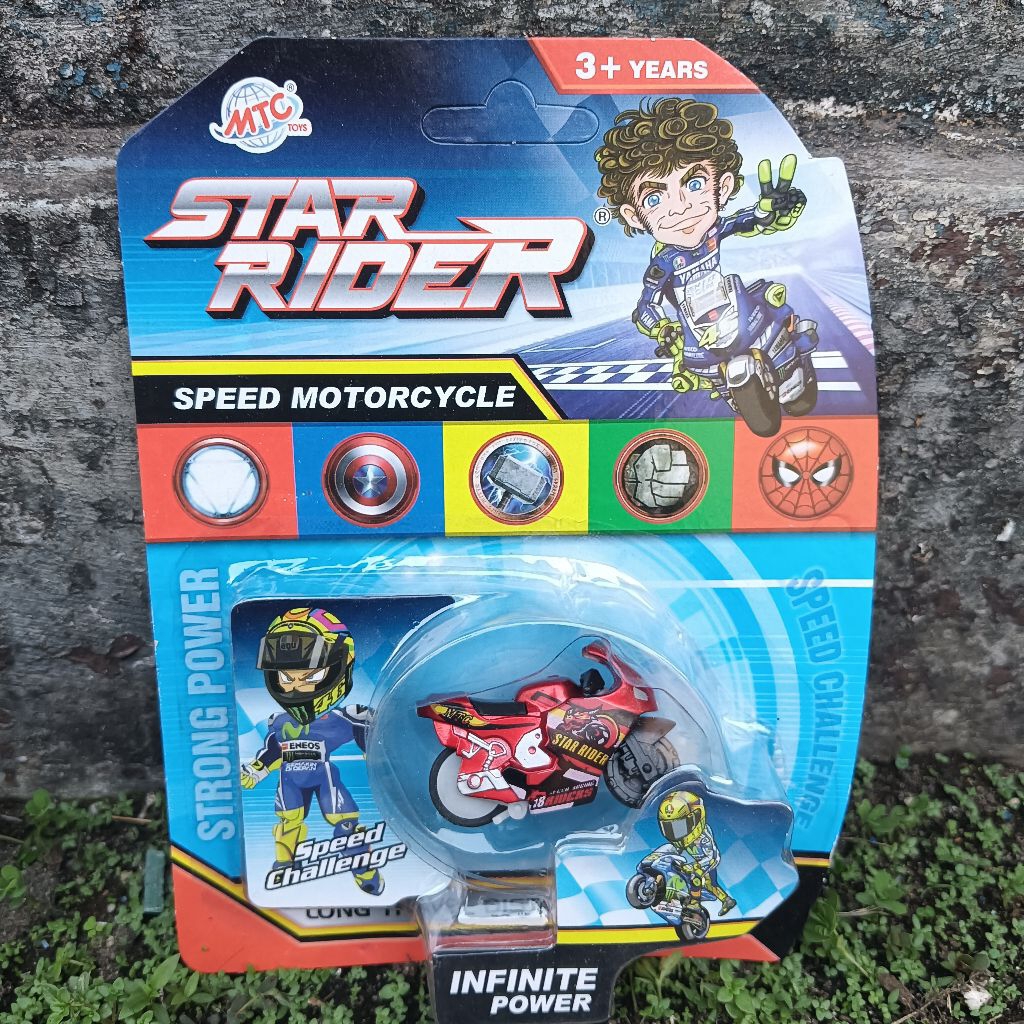 Mainan Motor Motoran Spinggo Super Jemping Miniatur Gp Press