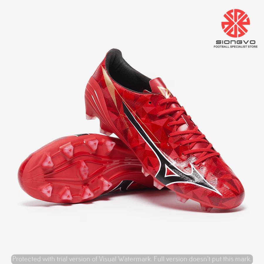 SEPATU BOLA - MIZUNO ALPHA II PRO FG 40th ANNIVERSARY RUBY RED PACK FG P1GA256460_BDG